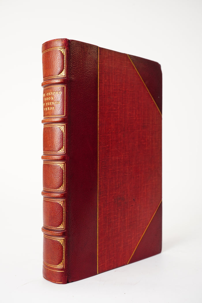 1908 Oxford Book of French Verse Fine Leather Poetry