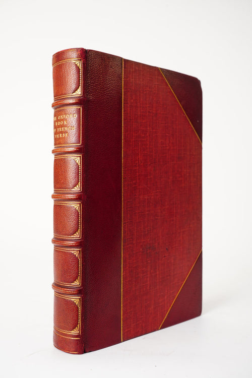 1908 Oxford Book of French Verse Fine Leather Poetry