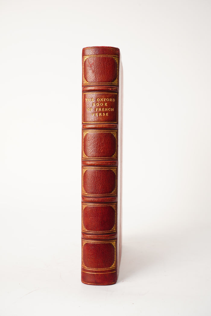1908 Oxford Book of French Verse Fine Leather Poetry