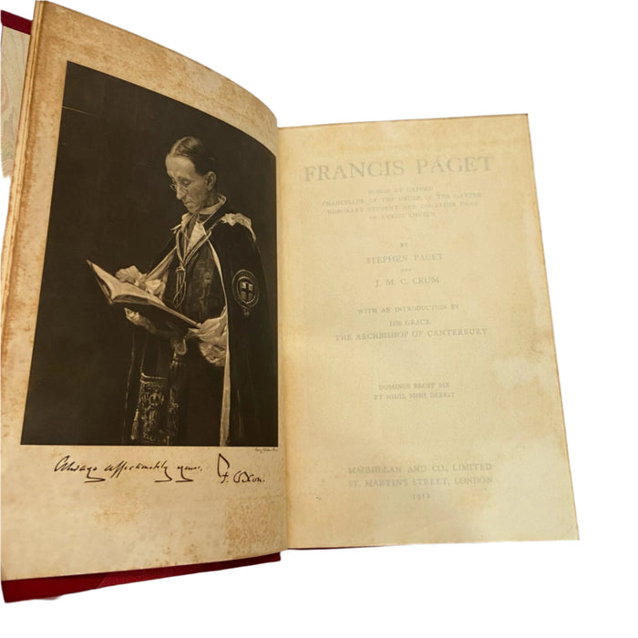 1912 Francis Paget Biography Half Morocco Anglican Oxford