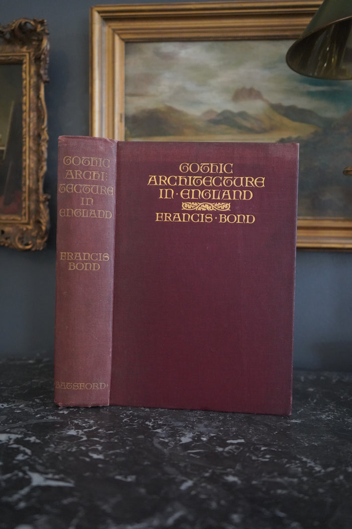 1912 Gothic Architecture in England Illustrated Architecture Book