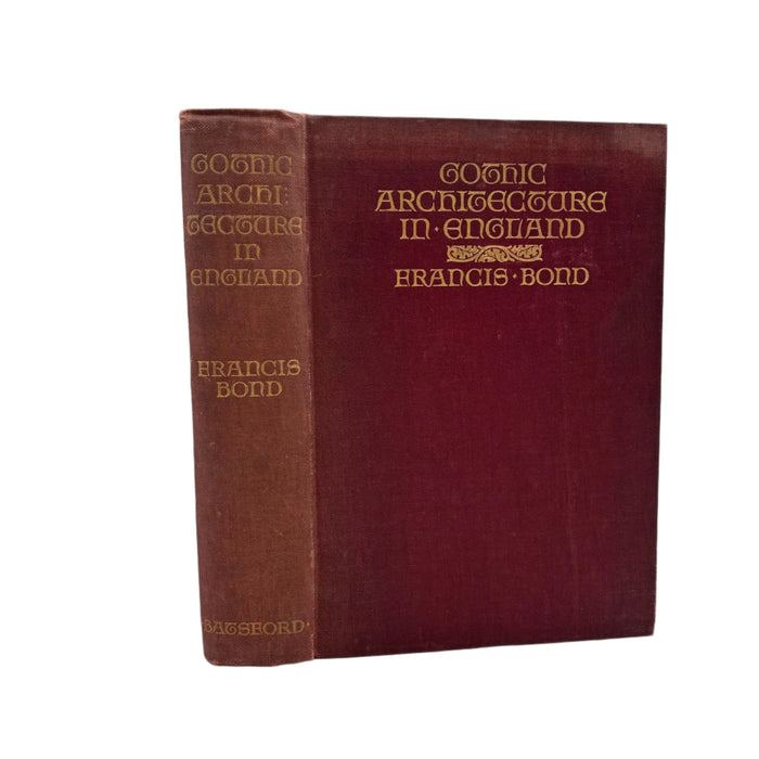 1912 Gothic Architecture in England Illustrated Architecture Book