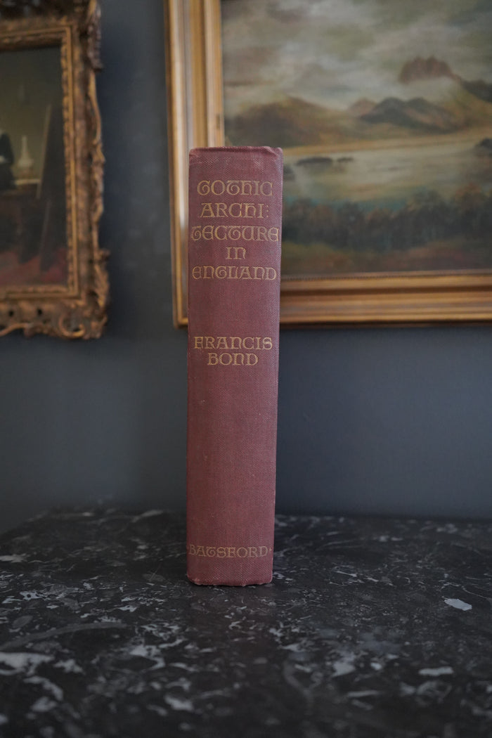 1912 Gothic Architecture in England Illustrated Architecture Book