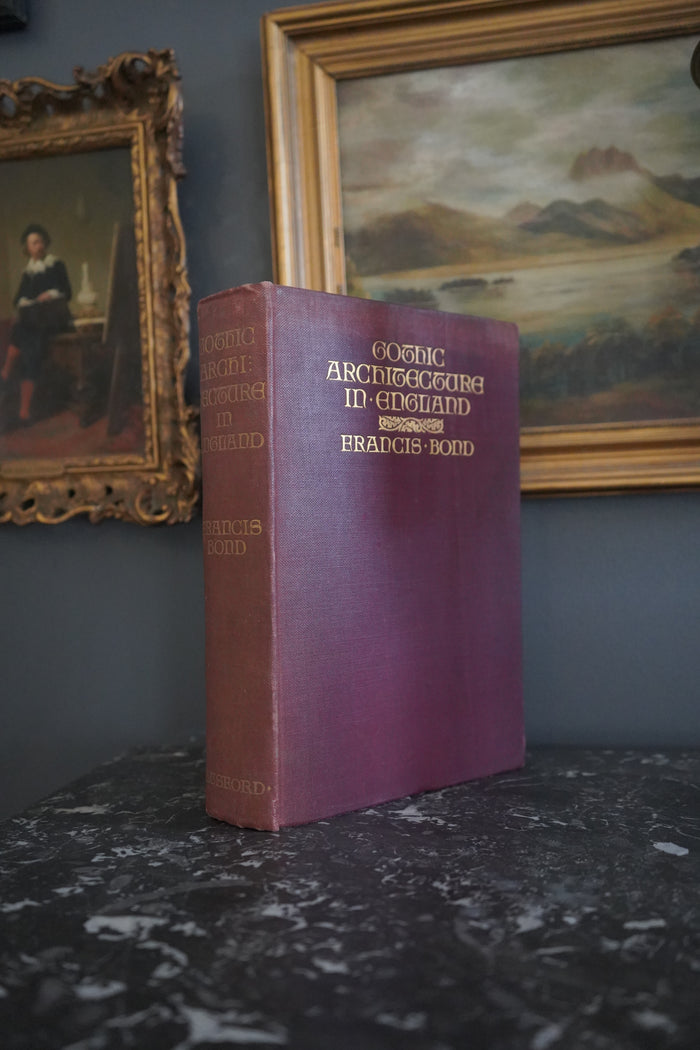 1912 Gothic Architecture in England Illustrated Architecture Book