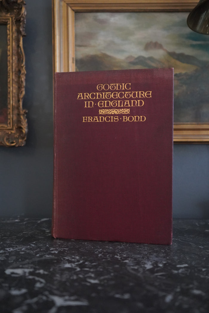 1912 Gothic Architecture in England Illustrated Architecture Book