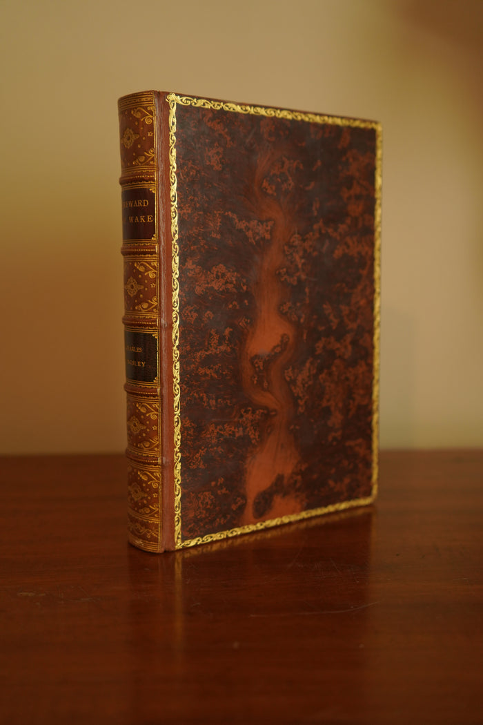 1912 Hereward the Wake by Charles Kingsley, Historical Novel in Fine Tree Calf Binding