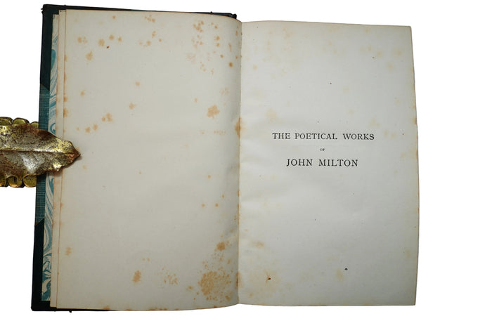 1919 The Poetical Works of John Milton Oxford University
