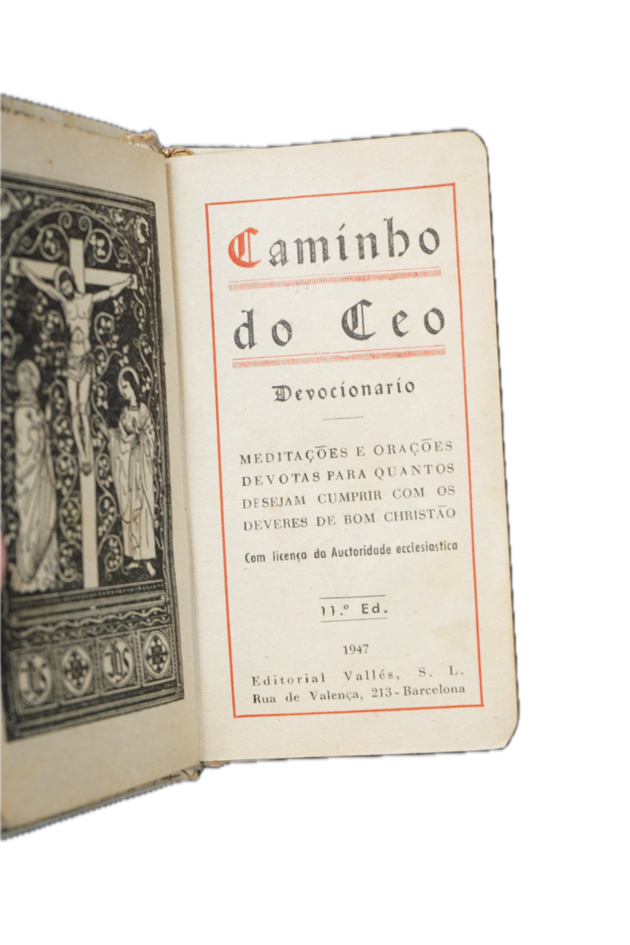 1947 Caminho do Ceo Portuguese Catholic Devotional Book