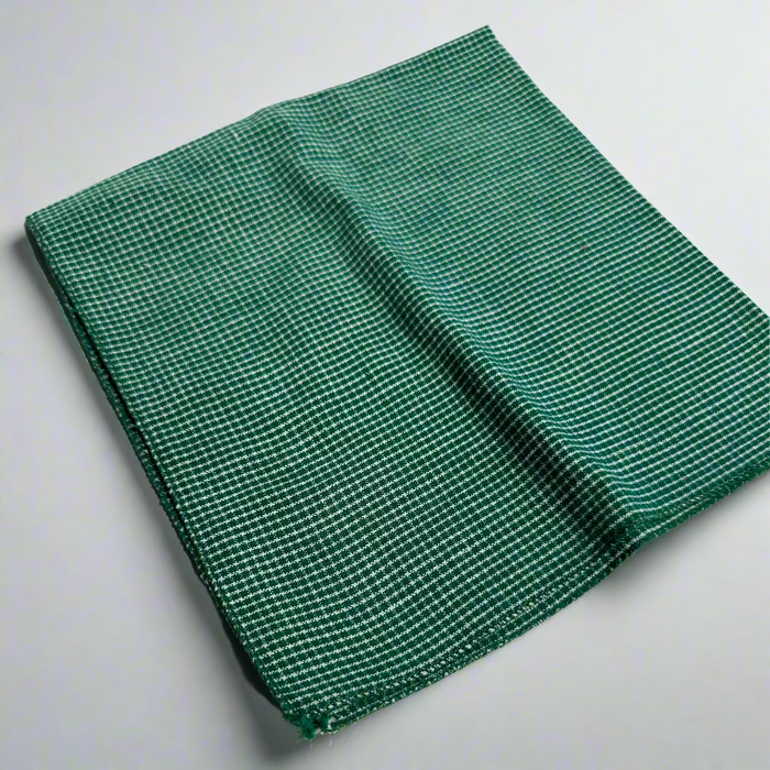 Set of Vintage Green Gingham Cloth Napkins