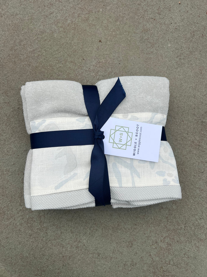 Hand Towel Set - "Sumi" in Pale Gray by Galbraith & Paul