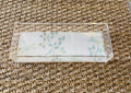 Acrylic Rectangle Tray with Laminated Insert - "Sumi" in Pale Aqua