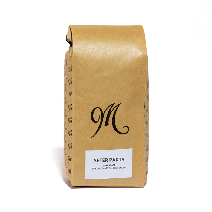 Menotti's After Party dark roast coffee — 12oz bag