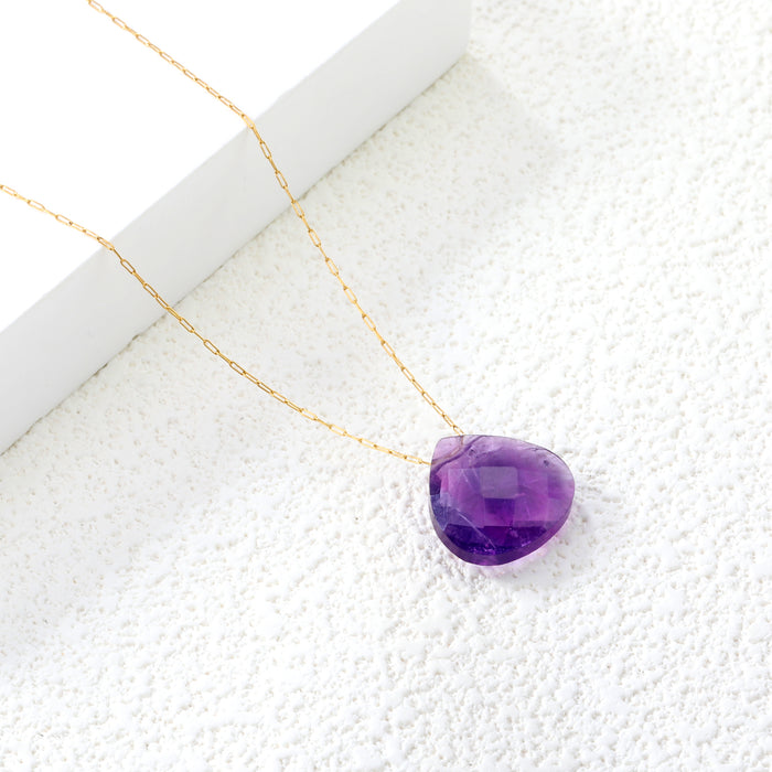 AMETHYST DROP Necklace