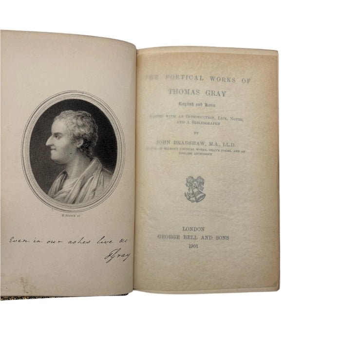 Antique 1901 Poetry Book The Poetical Works of Thomas Gray