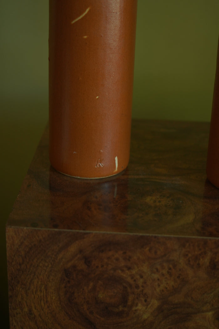 Antique 19th Century Salt-Glazed Stoneware Bottle with Maker’s Mark