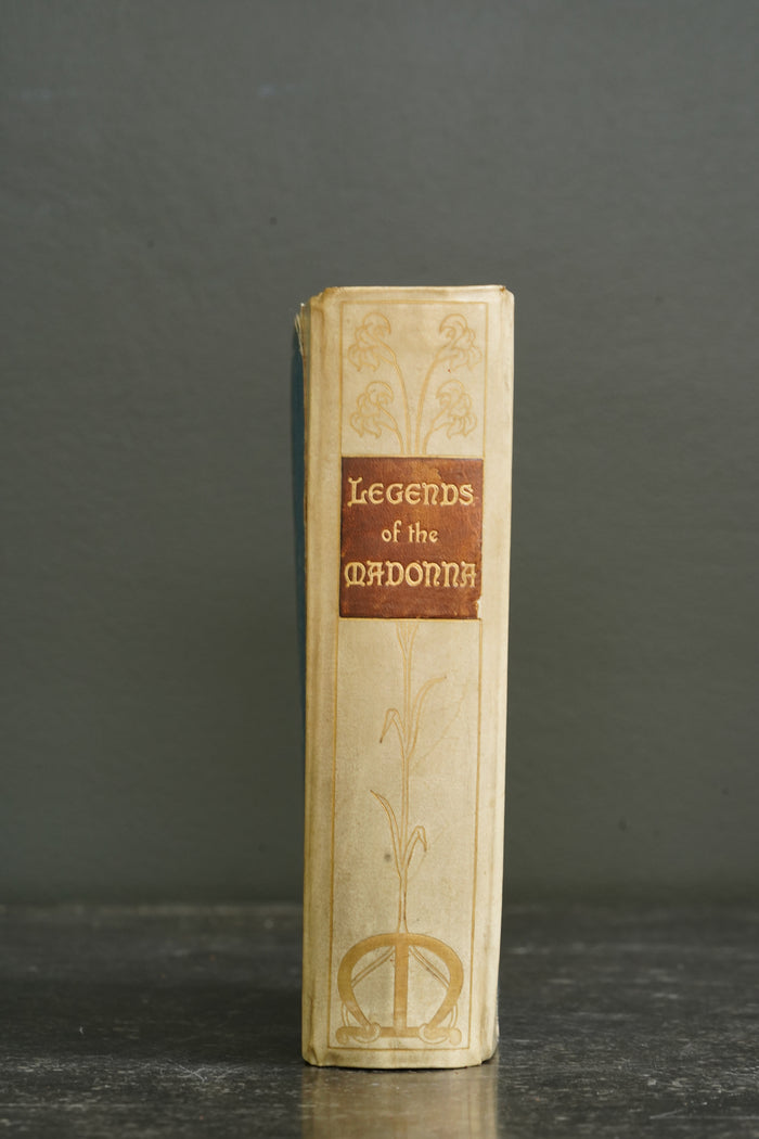 Antique Art History Book Legends of the Madonna Vellum 1907