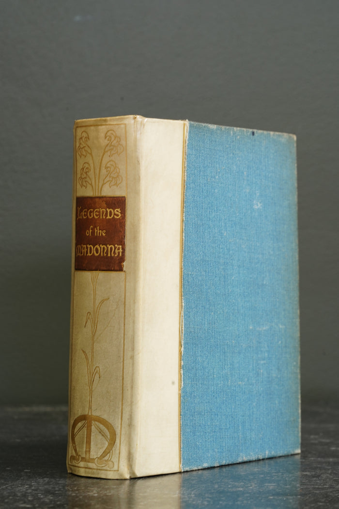 Antique Art History Book Legends of the Madonna Vellum 1907