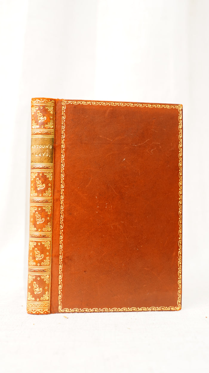 Antique Aytoun Lays of the Scottish Cavaliers Full Leather 1912
