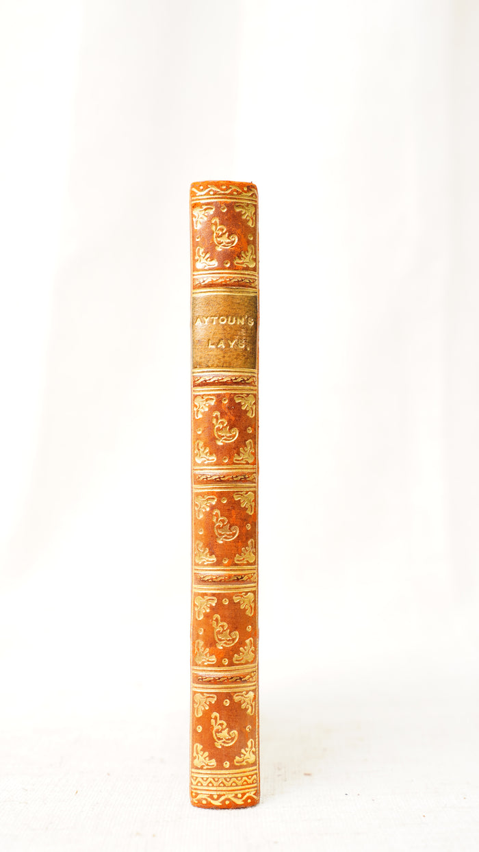 Antique Aytoun Lays of the Scottish Cavaliers Full Leather 1912