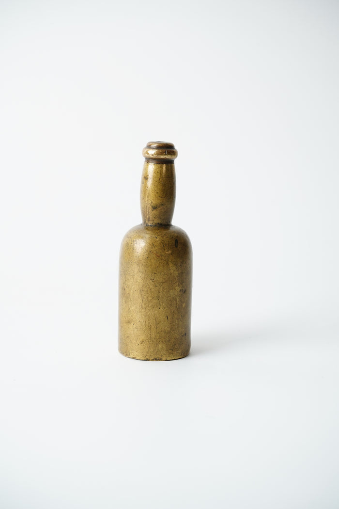Antique Brass Bass & Co Pale Ale Bottle Vesta Case Match Safe