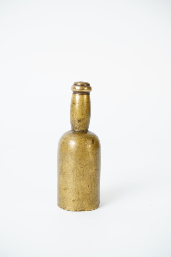 Antique Brass Bass & Co Pale Ale Bottle Vesta Case Match Safe