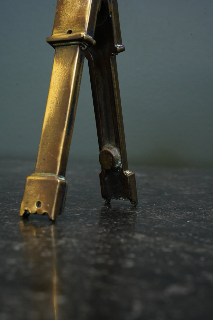 Antique Brass Miniature Longcase Clock Novelty, English