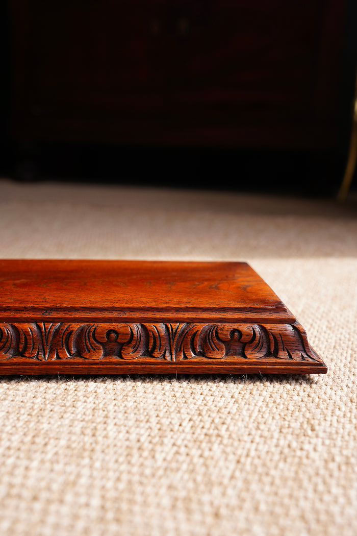 Antique Carved Oak Display Riser