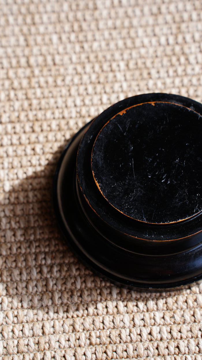Antique Ebonized Cloche Stand or Riser