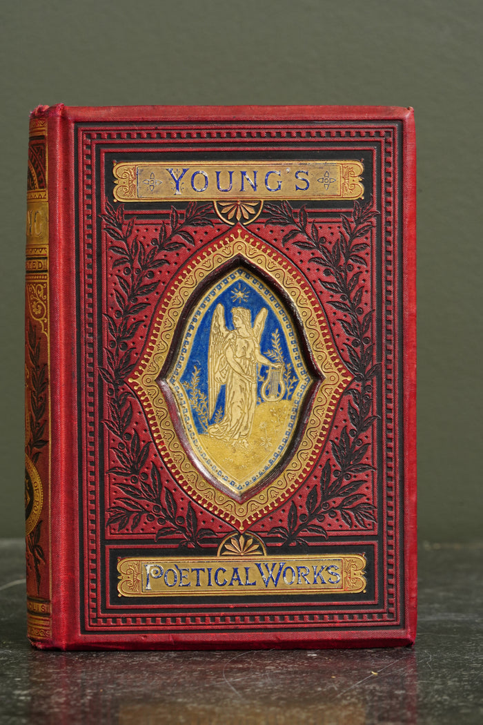 Antique Edward Young Poetical Works Illustrated Poetry Book
