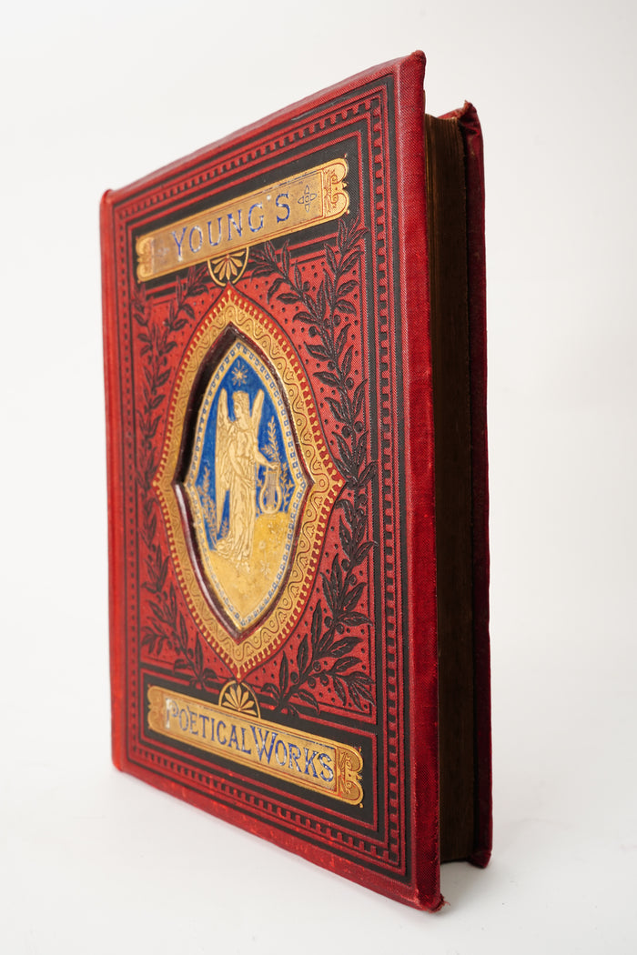 Antique Edward Young Poetical Works Illustrated Poetry Book