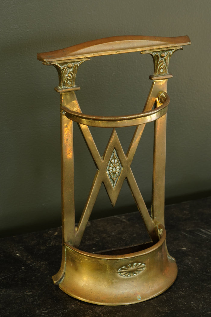 Antique Edwardian Brass Umbrella Stand