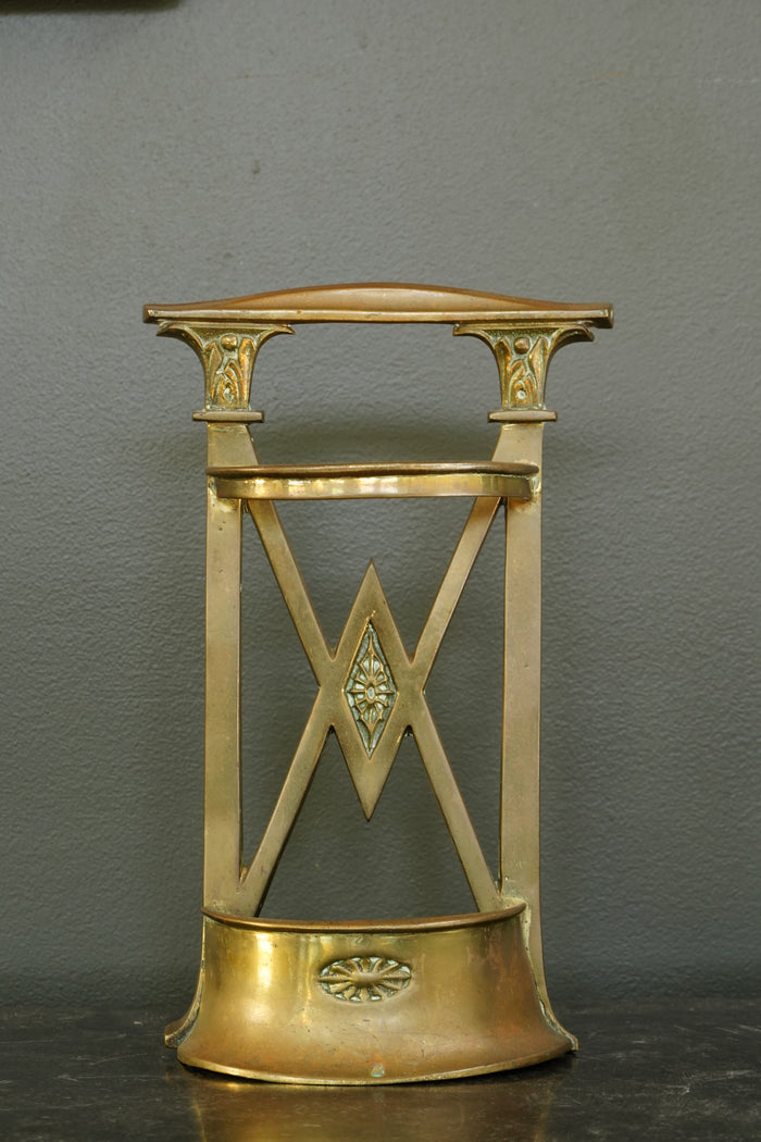 Antique Edwardian Brass Umbrella Stand