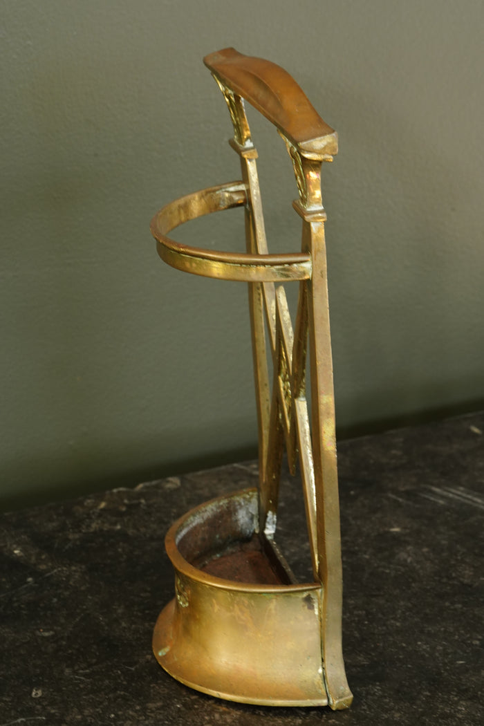 Antique Edwardian Brass Umbrella Stand