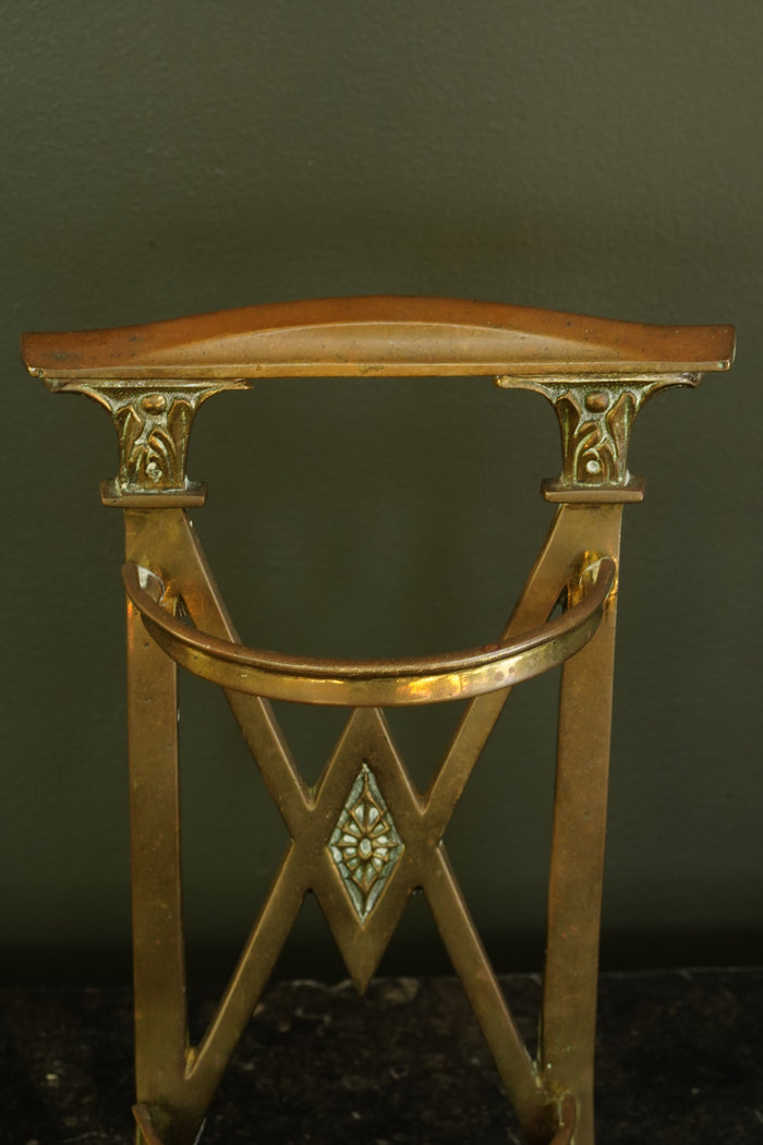 Antique Edwardian Brass Umbrella Stand