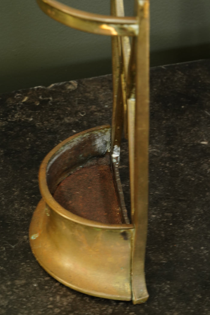 Antique Edwardian Brass Umbrella Stand