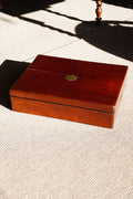 Antique Edwardian Oak & Brass Cutlery Box