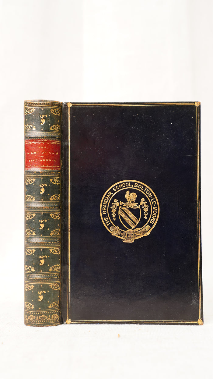 Antique Edwin Arnold Light of Asia 1895 Leather Prize Binding