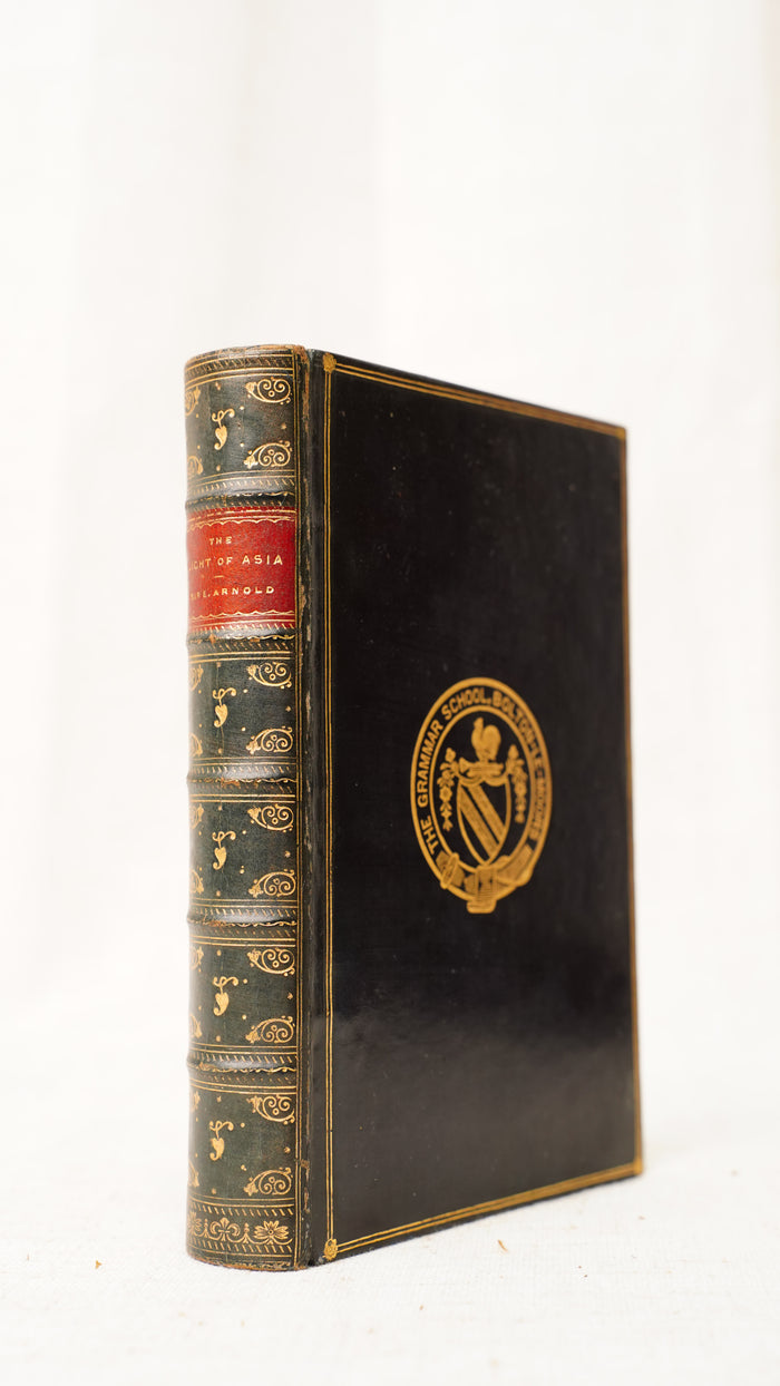 Antique Edwin Arnold Light of Asia 1895 Leather Prize Binding