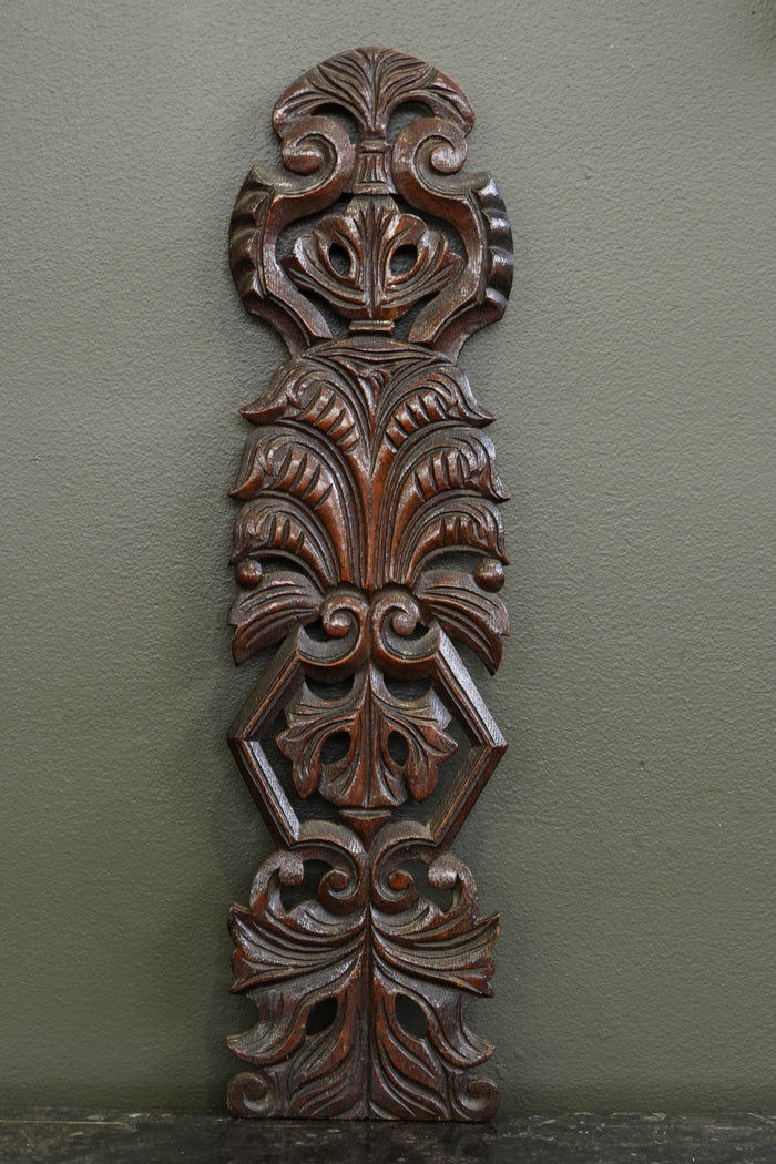 Antique English Carved Oak Architectural Fragment