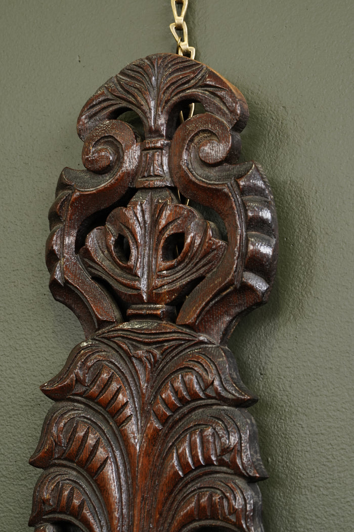 Antique English Carved Oak Architectural Fragment