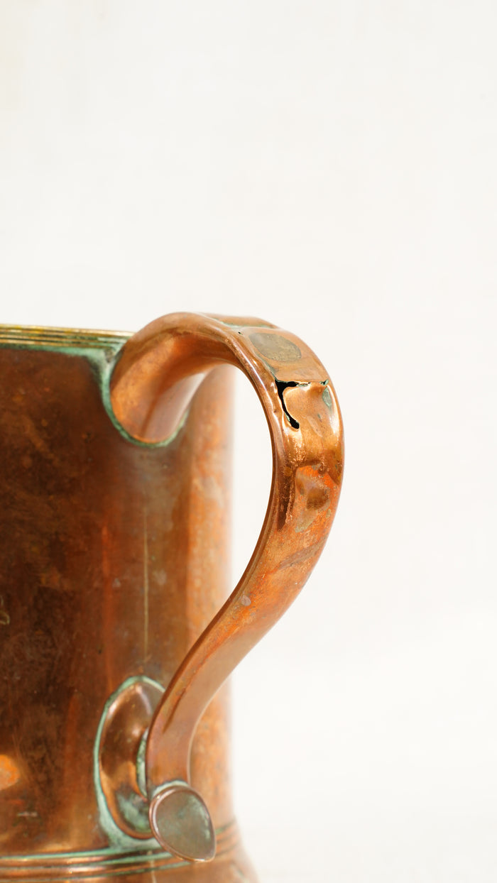 Antique English Copper Imperial Pint Pub Measure Cup