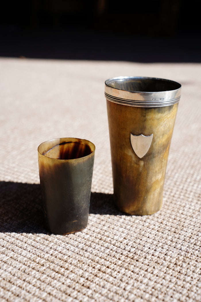 Antique English Horn Tumbler, Ca. 1890