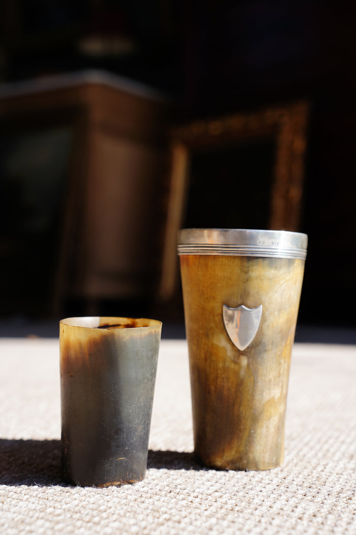 Antique English Horn Tumbler, Ca. 1890
