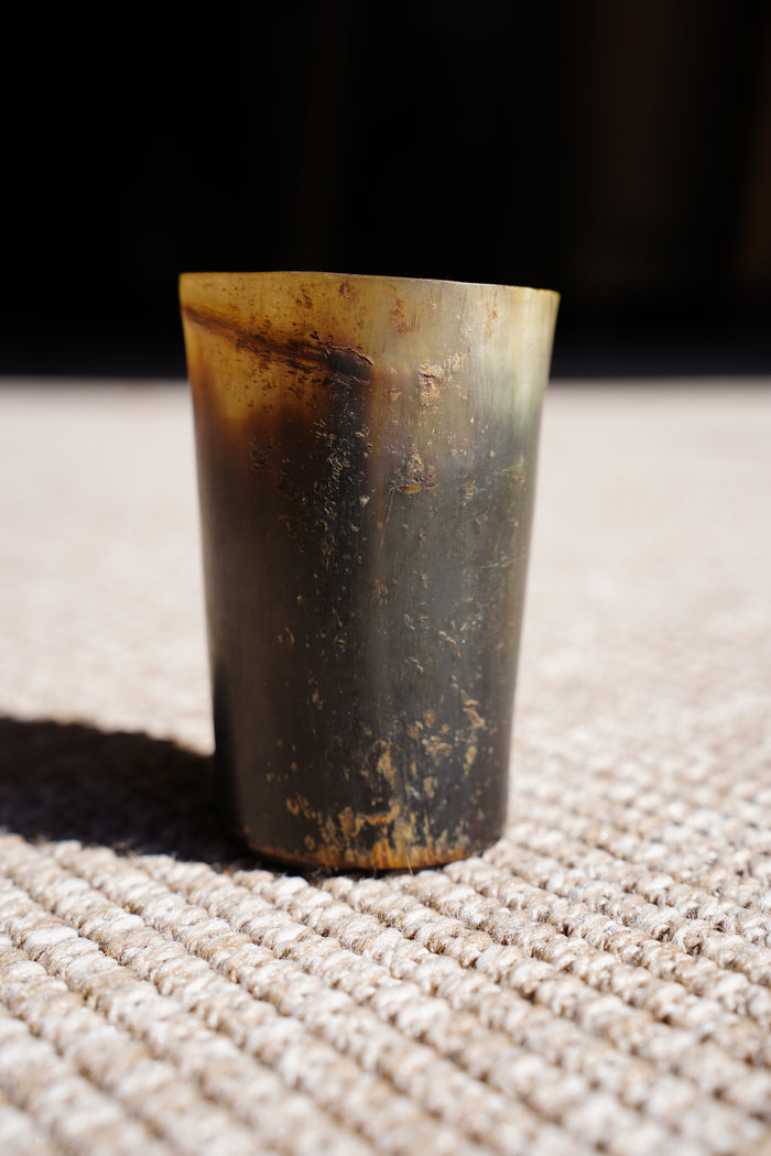 Antique English Horn Tumbler, Ca. 1890