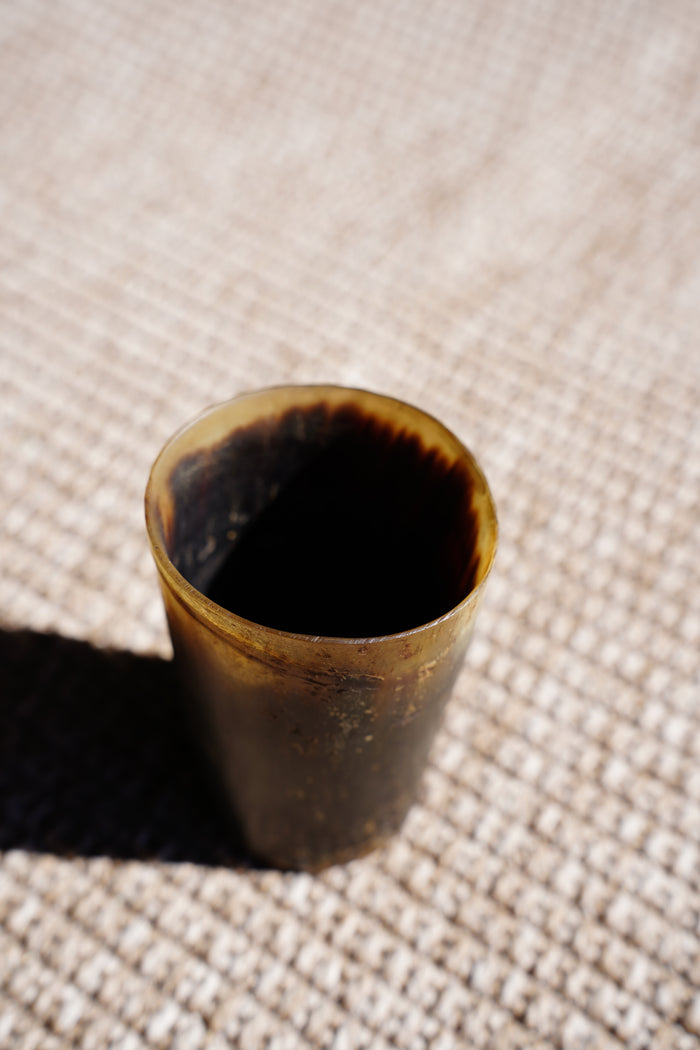 Antique English Horn Tumbler, Ca. 1890