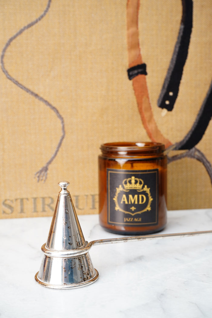 Antique English Silver Plated Candle Snuffer