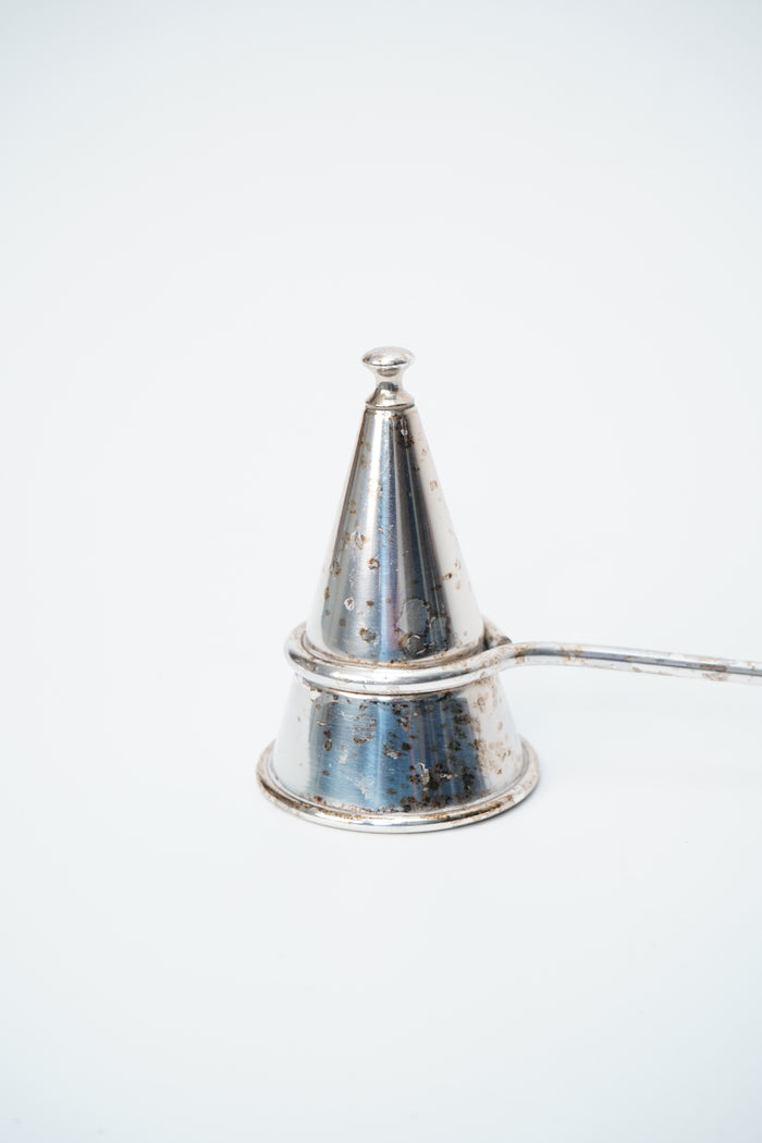 Antique English Silver Plated Candle Snuffer