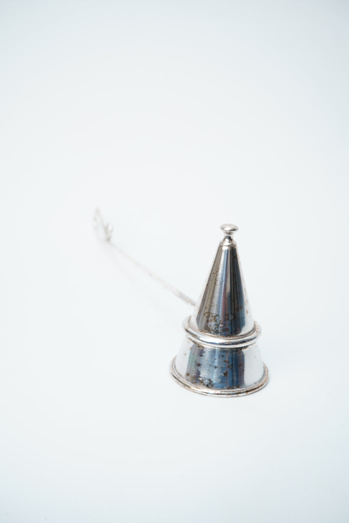Antique English Silver Plated Candle Snuffer