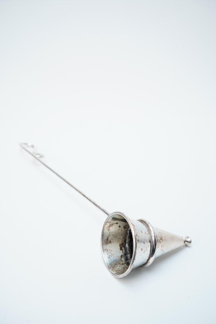 Antique English Silver Plated Candle Snuffer