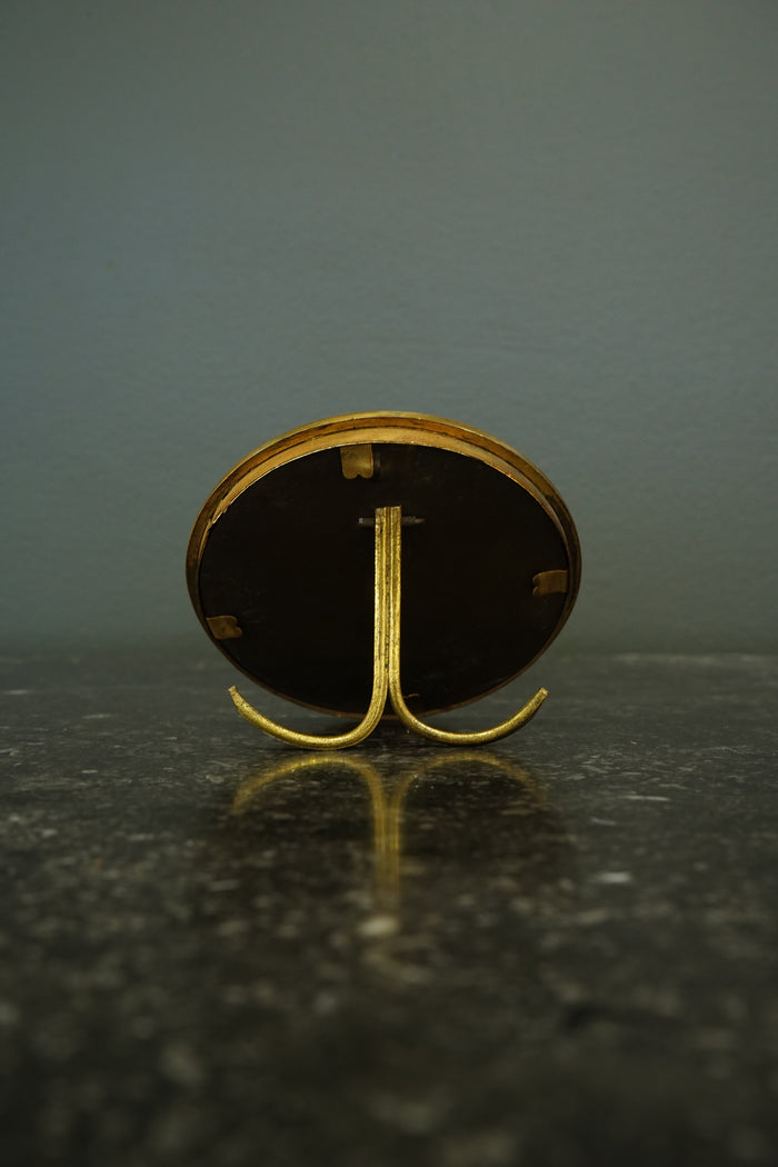 Antique French Gilt Bronze and Enamel Portrait Frame